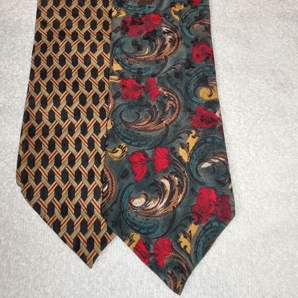 2 Addison on Madison handmade silk neck ties. - Picture 1 of 10